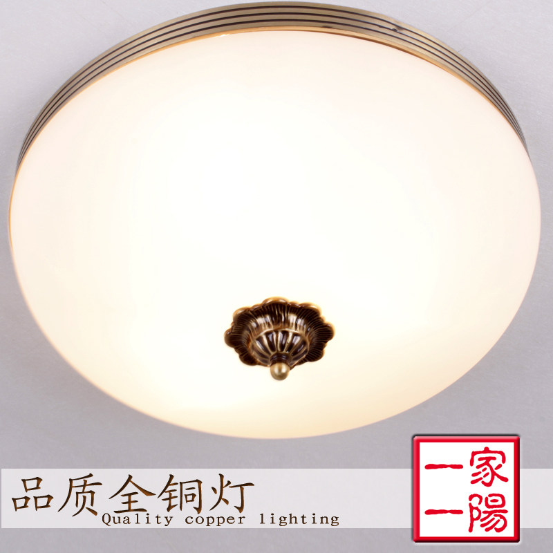 一家一阳 欧式灯具灯饰 青古全铜吸顶灯 房间卧室灯8084/400