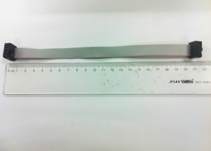 2.54mm优质灰排线 10pin J-LINK JTAG延长线