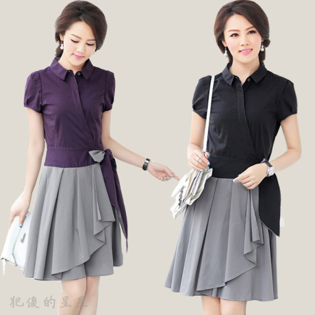 名牌女装 2013夏装新款 胖mm韩版大码女式短