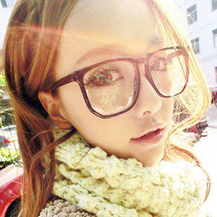 Non-mainstream spectacle frames people men and women big black box Leopard flat mirror mirror frames