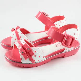  夏季新款时尚水钻女童公主鞋 韩版儿童凉鞋 轻便厚底中大童鞋
