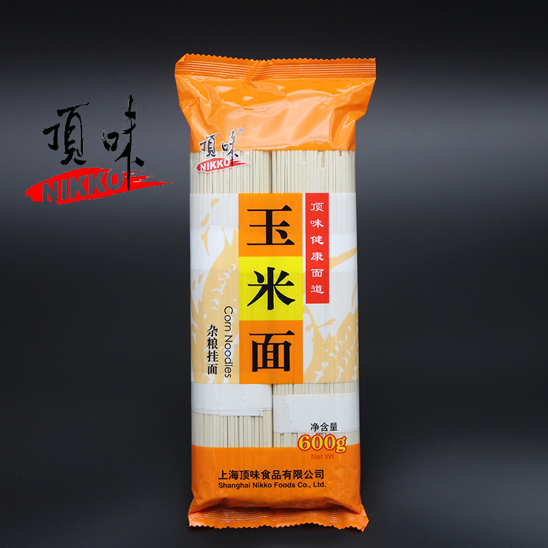 上海NIKKO/頂味挂面 玉米雜糧粗面條 糧 面食 速食600克 量大優惠在類目 糧油米麪/南北乾貨/調味品, 方便速食, 麪條/掛麪(待煮麪條)中 - 來自Buy2taobao.com提供專業的淘寶代購服務