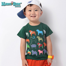 Brand children children T shirt boy in summer 2013 new Korean children cotton casual short-sleeved T-shirt