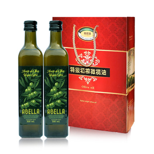  橄榄油礼盒 西班牙进口阿蓓莉特级初榨500ml*2精美 年货礼盒送礼