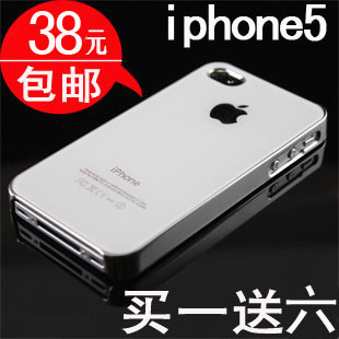  iphone5 壳 苹果5手机壳 保护壳 5代金属手机套 撞色外壳 磨砂壳
