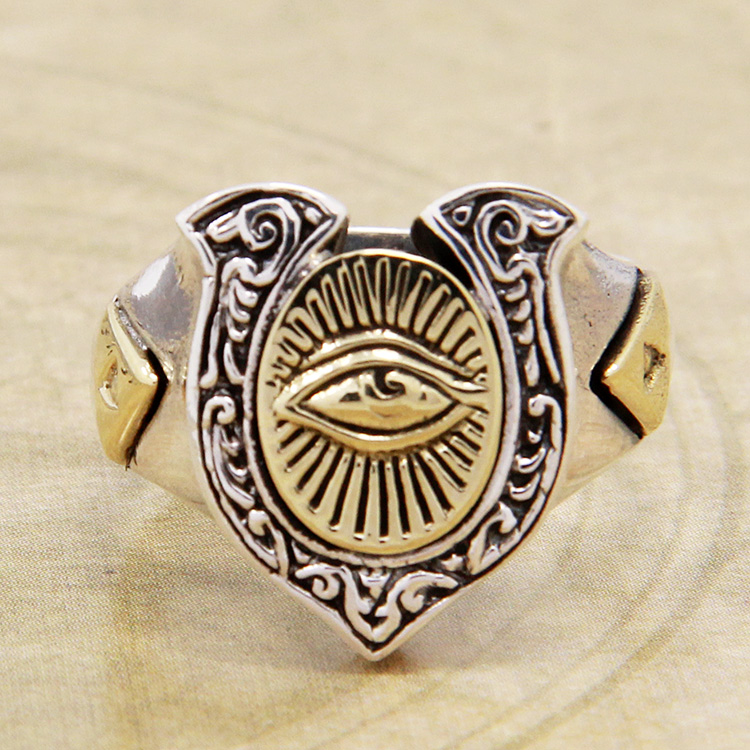 good GV vibrations Europe and America Masonic God The eye 925 Silver Ring Horseshoe Ringin the Accessories/Fashion Jewelry, Ring/Ring category - from Buy2taobao.com to provide professional Taobao agent buy service