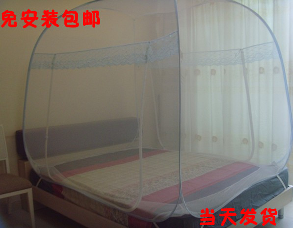 Be advised install Mosquito net fold zipper Mosquito net Square top 1.21.5M Bed Mongolia bag 1.8 Mosquito net Doublein the Bedclothes , Mosquito net category - from Buy2taobao.com to provide professional Taobao agent buy service