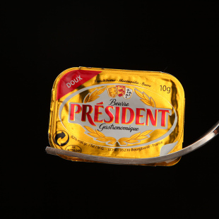  [沃贤居]法国原装President总统牌10g*12粒/无盐黄油 100%纯奶油