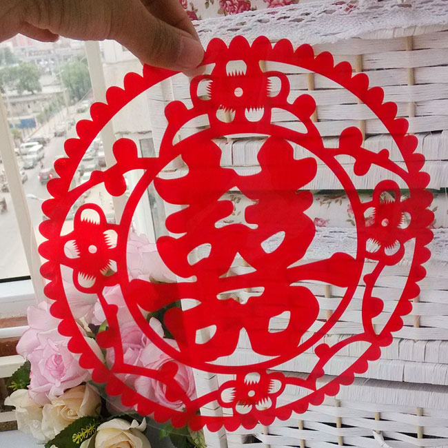 大小号加厚环保静电贴 婚庆用品 传统结婚窗花 喜字 仿剪纸装饰贴 大小号加厚环保静电贴 婚庆用品 传统结婚窗花 喜字 仿剪纸装饰贴