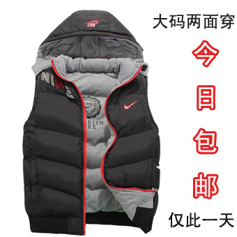 爆款大码<em>羽绒</em>棉<em>马甲男加肥加大</em>男士棉背心秋冬