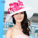 九仰2013夏季新款花朵麻帽 高贵奢华帽子女 夏天遮阳防晒帽子韩版 九仰2013夏季新款花朵麻帽 高贵奢华帽子女 夏天遮阳防晒帽子韩版