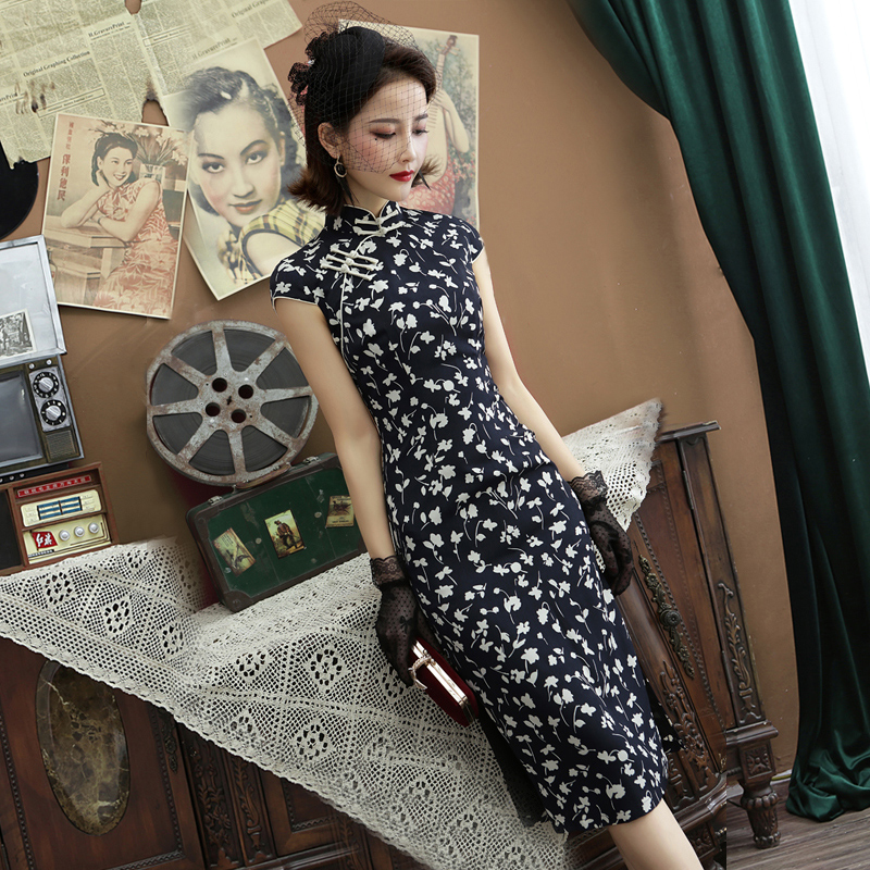 Of new style 2019 new pattern cheongsam Old Shanghai Spring Chinese style Republic of China Improved edition have more cash than can be accounted for grace daily Dressin the Women's clothing/Boutique , Wedding/Cheongsam/Formal dress , Cheongsam category - from Buy2taobao.com to provide professional Taobao agent buy service