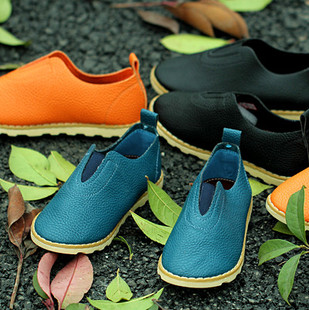  包邮 韩版童装童鞋儿童男童休闲鞋软皮鞋子豆豆鞋套脚单鞋潮