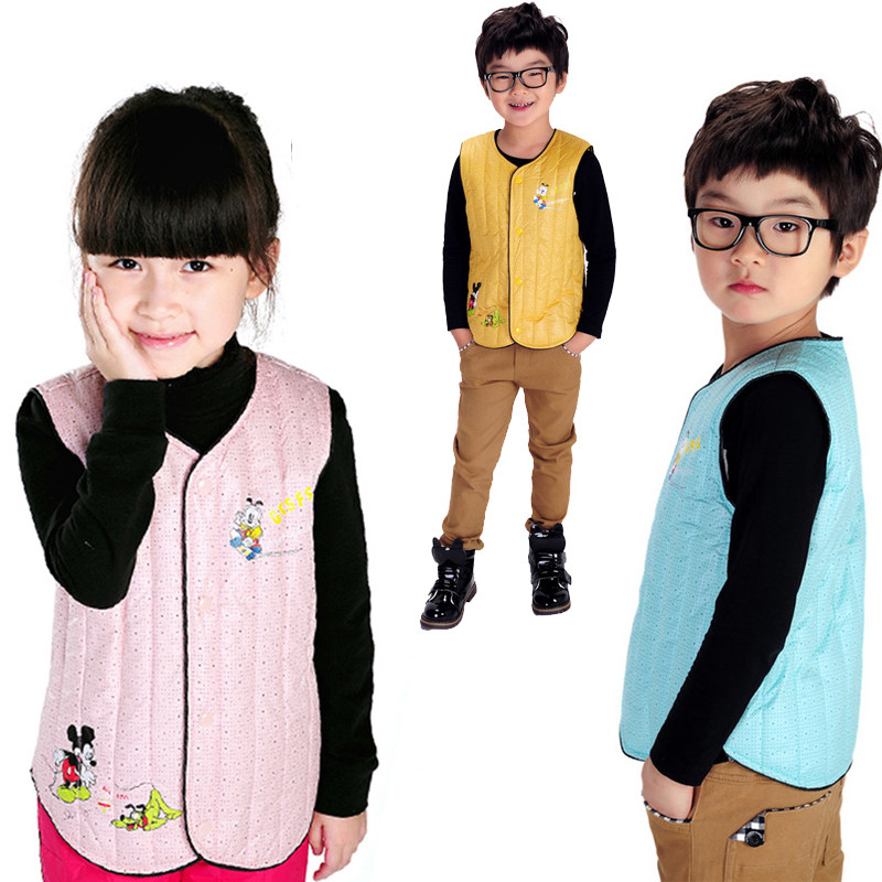 【特价猫】米老鼠<em>两面穿</em>羽绒<em>马甲</em>儿童背心<em>男童</em>