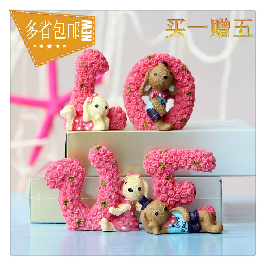 包邮男生女生创意生日礼物LOVE兔树脂工艺品时尚实用个性结婚礼物 包邮男生女生创意生日礼物LOVE兔树脂工艺品时尚实用个性结婚礼物