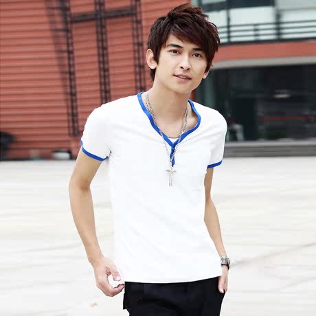 男士休闲短袖t恤...