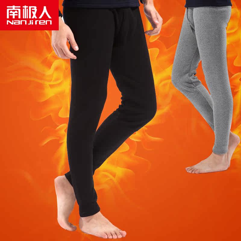 南极人正品 男士保暖裤加绒加厚秋裤 男棉裤羊毛护膝裤棉毛绒裤