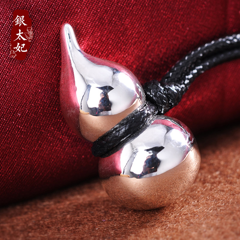 银太妃S999足银招财葫芦吊坠日韩时尚男女情侣简约毛衣链挂坠|msdalam kategori Aksesori/Barang Kemas Fesyen, loket/loket - dari Buy2taobao.com untuk memberikan perkhidmatan ejen Taobao profesional membeli