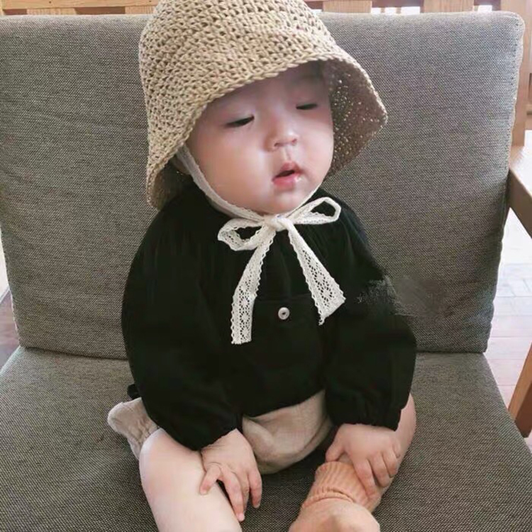 ins Explosive money A summer children Straw hat the republic of korea baby Visor Sunscreen hat Sandy beach Lace Frenum Hat Parentingin the Children/Baby/Family fitted , Hat/Muffler/Masks/Gloves/Earmuffs/Booties , Hat category - from Buy2taobao.com to provide professional Taobao agent buy service