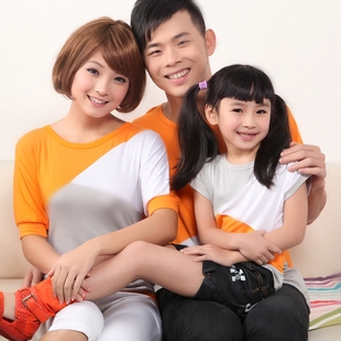  春装夏装秋装冬装亲子装 休闲短袖父子装父女装母女装222