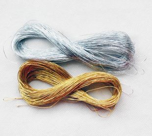  苏绣绣线 盘金绣花线 苏州手工刺绣DIY湘绣材料 金线 银线