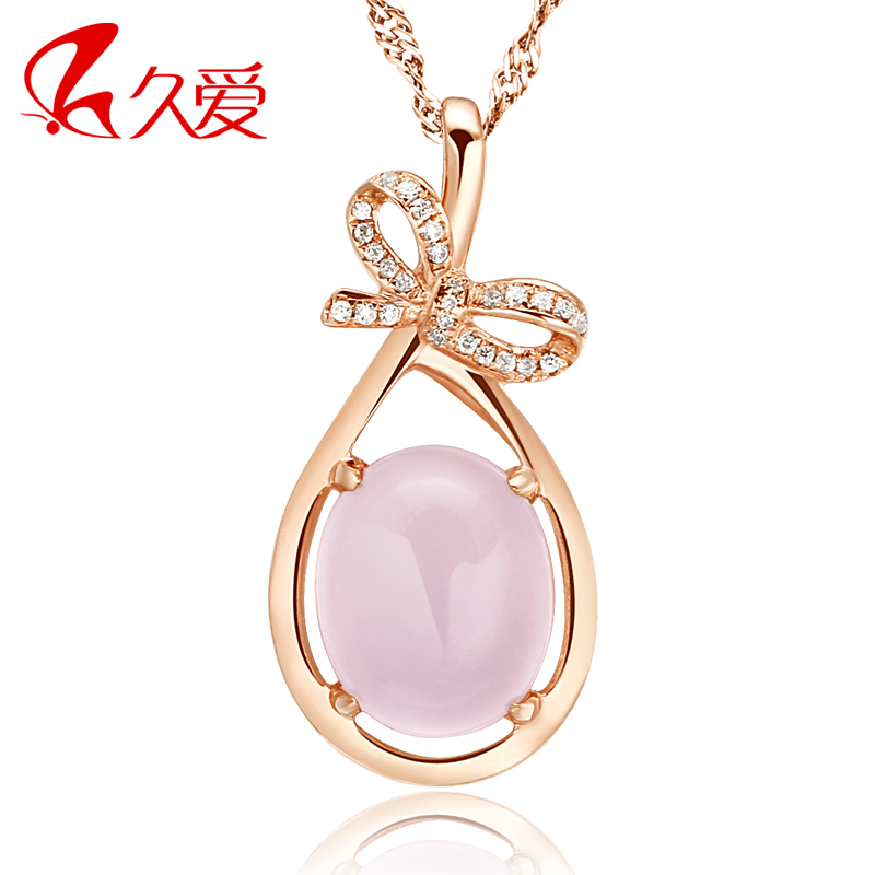 久爱 纯天然粉水晶吊坠琵琶语925纯银项链女 水晶项链短款锁骨链 久爱 纯天然粉水晶吊坠琵琶语925纯银项链女 水晶项链短款锁骨链