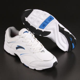  热卖安踏男鞋正品安踏运动鞋皮面跑步鞋春秋新款安踏男式旅游鞋子