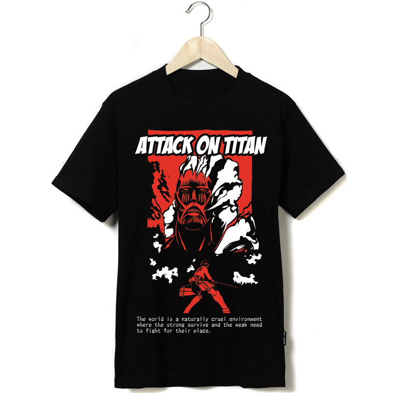 Ephemeral trace of original new advance on Giants Mikasa pure cotton short sleeve clothes around anime cartoon t shirts