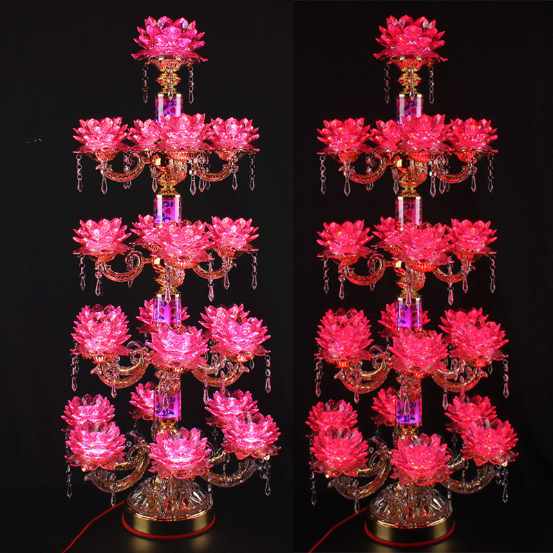Twenty-one products LED pink Colorful Lotus Floor lamp make offerings to Buddha temple Buddhism Buddha with suppliesin the Festive supplies/Gift , Light , Lotus lamp/Lanterns category - from Buy2taobao.com to provide professional Taobao agent buy service
