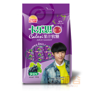  大润谷卡乐思提子味果汁软糖100克 糖果零食  魏晨代言 新品上市
