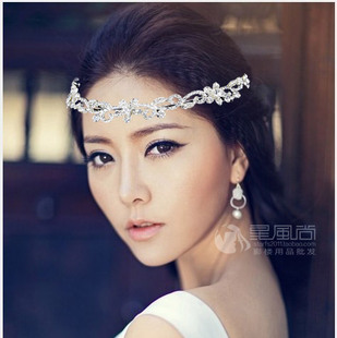  韩式新娘头饰额饰结婚头冠/合金皇冠发饰结婚婚纱礼服造型配饰品