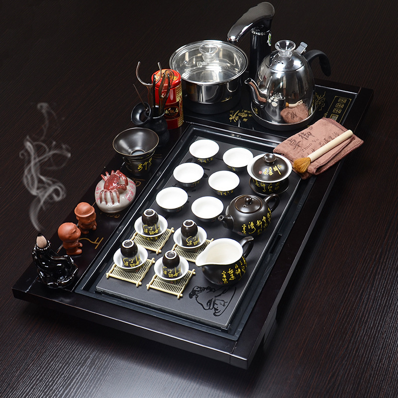 实木上善若水石盘茶盘紫砂功夫茶具套装四合一全自动代发在类目 餐饮具, 茶具, 整套茶具中 - 来自Buy2taobao.com提供专业的淘宝代购服务