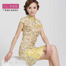 Slim cheongsam dress the daily cotton improved fashion summer vintage summer 2013 new Chinese short paragraph cotton cheongsam