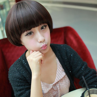 假发 帅气BOBO波波头jiafa发套假头发 <em>短发蘑</em>