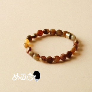  女巫店 年开运手环 金牛座女款 水胆玛瑙扁珠手链