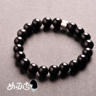  女巫店 年开运手链 天平座男款 灿烂黑曜石开运手环