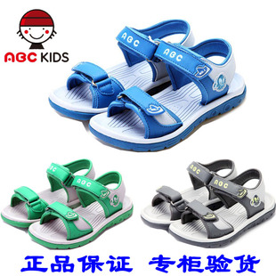  专柜ABC儿童凉鞋男童鞋夏季新款时尚小童皮革透气沙滩凉鞋