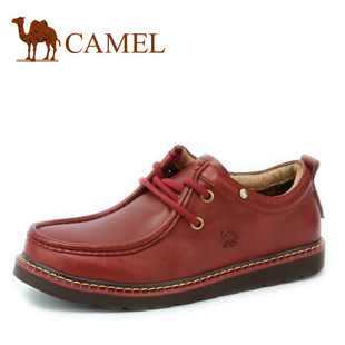  Camel 骆驼专柜正品 秋冬款 超轻系带休闲平跟 女松糕鞋1301006