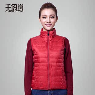 淘宝网<em>千仞岗羽绒马甲女</em>2013新品纯色休闲时