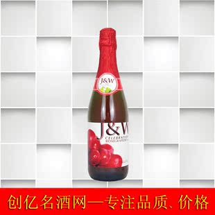 起泡酒 进口葡萄酒 J&W桃红起泡红葡萄果汁 无酒精
