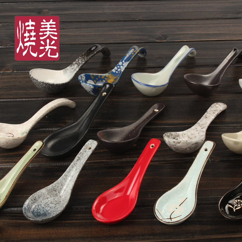 陶瓷勺子 饭勺瓷器 家用汤勺 陶瓷调羹 餐厅酒店用 家用陶瓷汤匙|ruв категории посуда, посуда, вспомогательные фарфор, ложка/совок - от Buy2taobao.com для оказания профессиональной услуги покупки агента Taobao