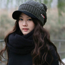 正品 acefit 女 冬天 韩版<span class=H>毛线</span>帽子 韩国秋冬针织帽 鸭舌帽<span class=H>护耳</span>帽