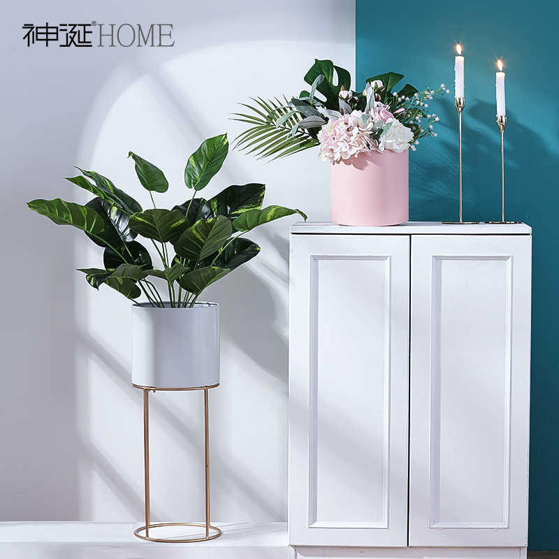 Nordic Iron art Flower pot balcony a living room indoor Floor type Flower trellis Modern minimalist originality vase Decorationin the Home accessories , Vase/Flower/Artificial flowers/Imitation jewelry , Flower/Vase , Flowerpot category - from Buy2taobao.com to provide professional Taobao agent buy service