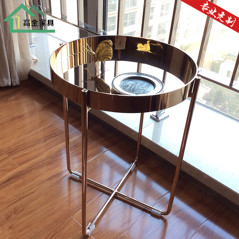 Northern Europe modern Simplicity Stainless steel sofa Side table Tray Corner table Mini Small apartment European style Metal tea tablein the Residential furniture , Categories , Corner a few/Side category - from Buy2taobao.com to provide professional Taobao agent buy service