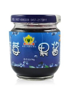  大兴安岭野生蓝莓仙子果酱永富有机含花青素调料鲜果制作批发
