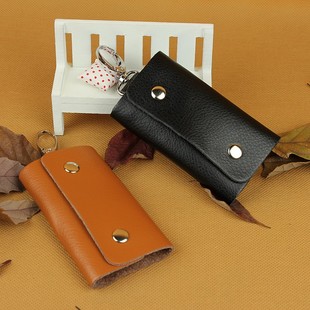  新款韩国可爱真皮牛皮多功能女士 钥匙扣男女都可以用钥匙包