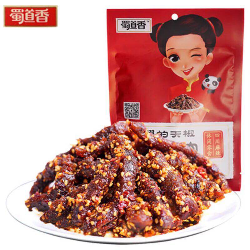 蜀道香麻辣牛肉干88g*2袋四川特产零食小吃手撕牛肉熟食香辣牛肉|ruв категории закуски/орехи/специальность, вяленое мясо/свинину, говядину/мясное закуски, категория говядины - от Buy2taobao.com для оказания профессиональной услуги покупки агента Taobao
