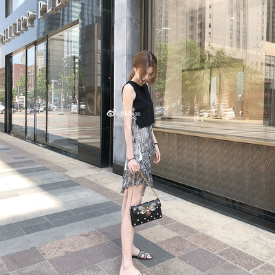 夏季套装 裙女时尚两件套2018新款时尚小心机小清新气质春秋装