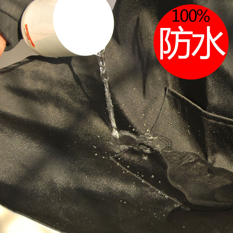 【饰屋】黑色完全防水围裙 居家围裙工作服 厨房围裙