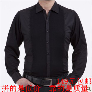  【天天特价】春装七匹狼男装高档棉衬衫休闲格子衬衣 衬衫男长袖